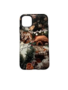 Kaseme Christmas Iphone 11 Case Hard Sturdy Holidays Festive Jingle Bells Snow